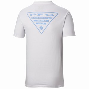 Columbia PFG Triangle Cotton Tee Skjorta Herr Vita (IBMRV1593)